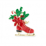 Broschen Schlittschuh