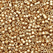 Miyuki Perlen delica's 11/0 Duracoat galvanized champagne gold
