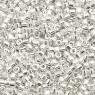 Miyuki Perlen delica's 11/0 Bright sterling plated silver