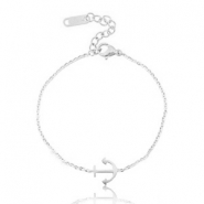 Armbänder aus Stainless Steel - rostfreiem Stahl Anker Silber
