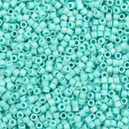 Miyuki Perlen delica's 11/0 Opaque matte AB turquoise green DB-878