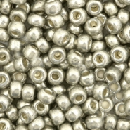 Miyuki Rocailles 6/0 Duracoat galvanized light pewter silver 6-4221