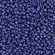 Miyuki Rocailles 11/0 Opaque matte luster cobalt blue 11-2075
