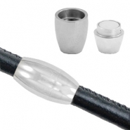 Stainless Steel - Rostfrei Stahl Schmuckzubehör Magnetverschluss Ø6mm Antik silber