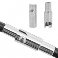 Stainless Steel - Rostfreiem Stahl Schmuckzubehör Magnetverschluss Ø2mm Antik silber