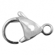 Stainless Steel - Rostfreiem Stahl Schmuckzubehör Karabinerverschluss 15mm Antik silber