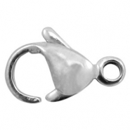 Stainless Steel - Rostfreiem Stahl Schmuckzubehör Karabinerverschluss 11mm Antik silber