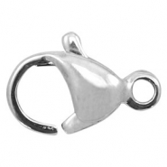 Stainless Steel - Rostfreiem Stahl Schmuckzubehör Karabinerverschluss 10mm Antik silber