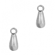 Stainless Steel - Rostfreiem Stahl Schmuckzubehör Anhänger Tropfenform Antik silber