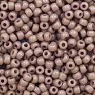 Miyuki Rocailles 8/0 Duracoat opaque beige 8-4455
