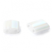 Miyuki Perlen tila 5x5mm White pearl AB TL-471