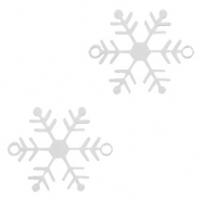 Bohemian Zwischenstücke Schneeflocke Silber