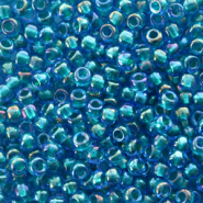 Miyuki Rocailles 8/0 Fancy lined pacific blue 8-3537