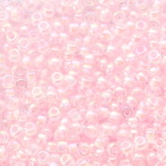 Miyuki Rocailles 11/0 Pink lined AB crystal 11-272