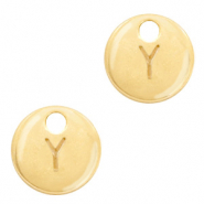 Basic quality Metall Anhänger Initiale Y Gold (Nickelfrei)