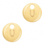 Basic quality Metall Anhänger Initiale U Gold (Nickelfrei)