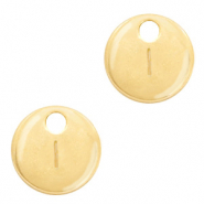 Basic quality Metall Anhänger Initiale I Gold (Nickelfrei)
