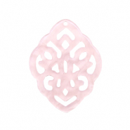 Resin Anhänger Rhombus Barock Powder pink