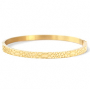 Armbänder aus Stainless Steel - Rostfreiem Stahl Schlange Gold