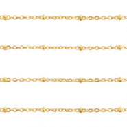 Stainless Steel - Rostfrei Stahl Schmuckzubehör Gliederkette 2.0mm Gold