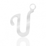 Stainless Steel - Rostfrei Stahl Anhänger Initial U Silber