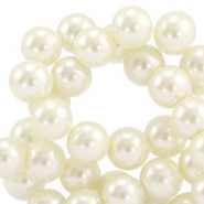 Top Qualität Glaswachsperlen 4mm Off white