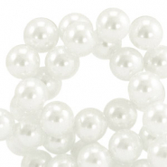 Top Qualität Glaswachsperlen 6mm White