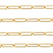 Stainless Steel - Rostfrei Stahl Schmuckzubehör Gliederkette Gold