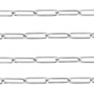Stainless Steel - Rostfrei Stahl Schmuckzubehör Gliederkette Silber