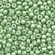 Miyuki Rocailles 8/0 Duracoat galvanized dark mint green 8-4214