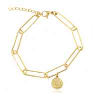 Armbänder aus Stainless Steel - Rostfreiem Stahl Coin Gold