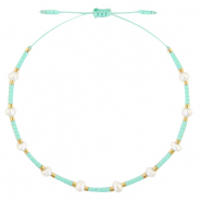 Armbänder Pearl Miyuki Turquoise green