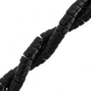 Naturstein Perlen Disc 4mm Black
