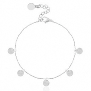 Armbänder aus Stainless Steel - Rostfreiem Stahl Munze Silber
