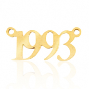 Stainless Steel - Rostfreiem Stahl Anhänger/Zwischenstück Jahr 1993 Gold