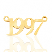 Stainless Steel - Rostfreiem Stahl Anhänger/Zwischenstück Jahr 1997 Gold