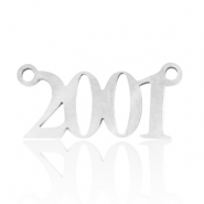 Stainless Steel - Rostfrei Stahl Anhänger / Zwischenstück Jahr 2001 Silber
