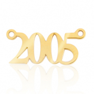 Stainless Steel - Rostfrei Stahl Anhänger / Zwischenstück Jahr 2005 Gold