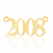 Stainless Steel - Rostfrei Stahl Anhänger / Zwischenstück Jahr 2008 Gold