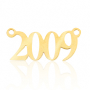 Stainless Steel - Rostfrei Stahl Anhänger / Zwischenstück Jahr 2009 Gold