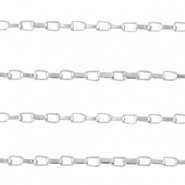 Stainless Steel - Rostfrei Stahl Schmuckzubehör Gliederkette Venezianer Silber