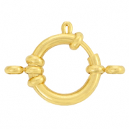 Stainless Steel - Rostfreiem Stahl Schmuckzubehör Rettungsring Verschluss 18mm mit Ösen Gold
