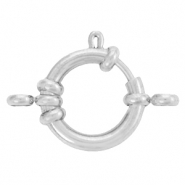 Stainless Steel - Rostfreiem Stahl Schmuckzubehör Rettungsring Verschluss 16mm mit Ösen Silber