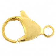 Stainless Steel - Rostfreiem Stahl Schmuckzubehör Karabinerverschluss 10mm Gold