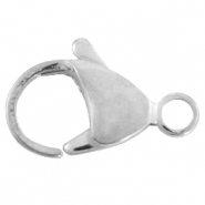 Stainless Steel - Rostfreiem Stahl Schmuckzubehör Karabinerverschluss 9mm Silber