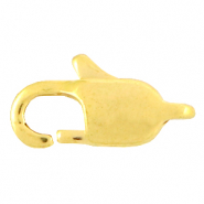 Stainless Steel - Rostfreiem Stahl Schmuckzubehör Karabinerverschluss 15mm Gold