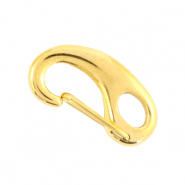 Stainless Steel - Rostfrei Stahl Schmuckzubeh&ouml;r Karabinerverschluss 23mm Gold