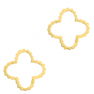 Stainless Steel - Rostfrei Stahl Anhänger/Zwischenstück Blume Gold