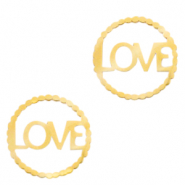 Stainless Steel - Rostfrei Stahl Anhänger/Zwischenstück "LOVE" Gold