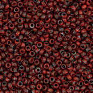 Miyuki Rocailles 11/0 Opaque picasso red 11-4513